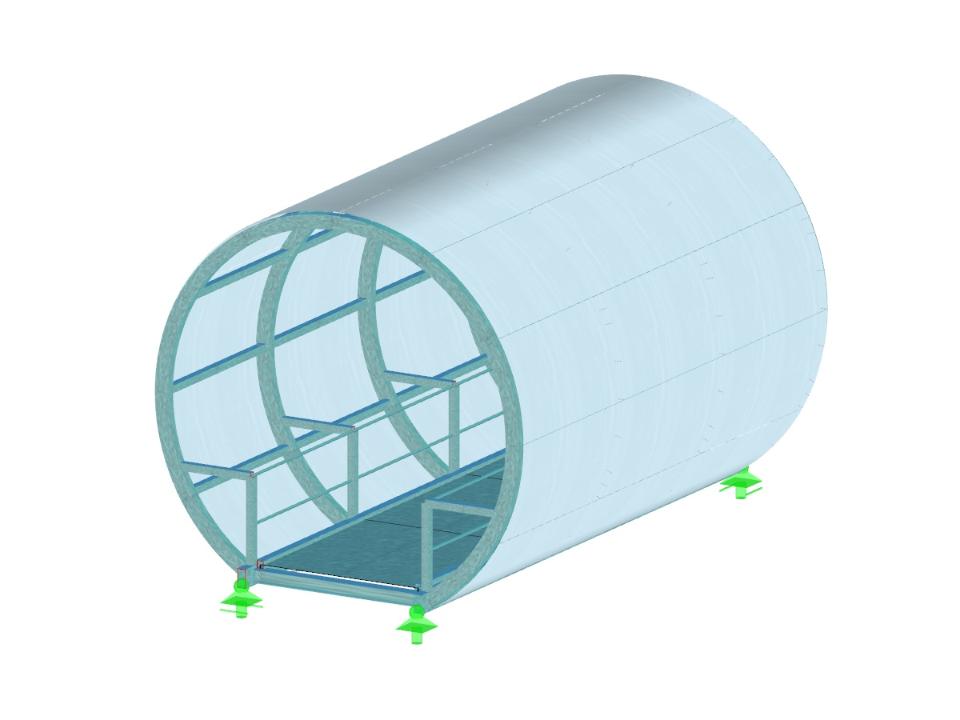 Glass Bridge with Cold-Formed Steel Sections | 896